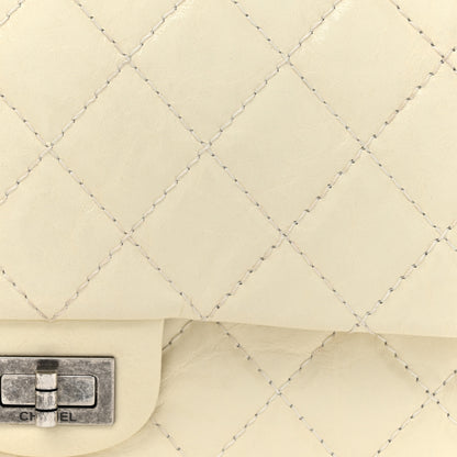 Chanel Distressed Patent Quilted 2.55 Reissue 226 Flap Ivory 8 of 14