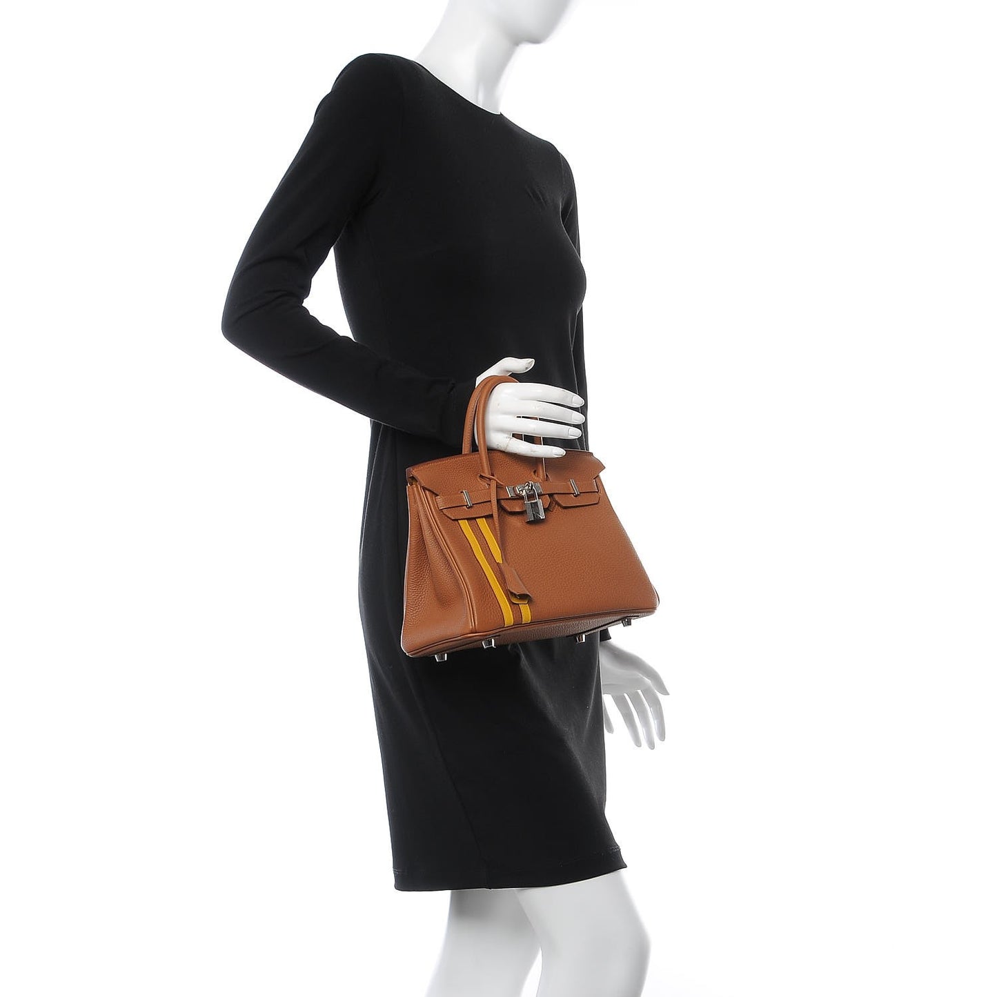 Togo Swift Officier Birkin 25 Gold Ambre