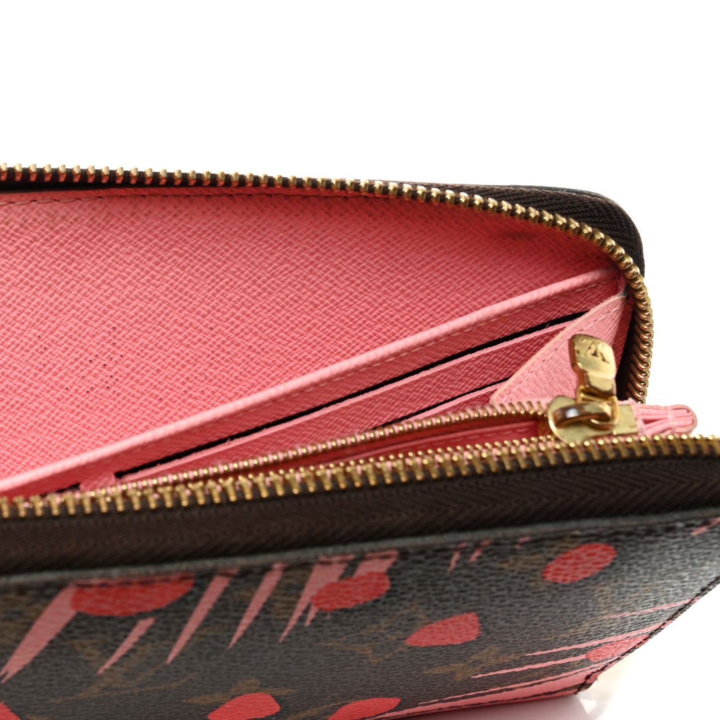 Monogram Jungle Dots Zippy Wallet Sugar Pink Poppy