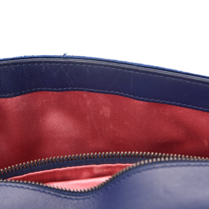 Gucci Velvet Matelasse Small GG Marmont Shoulder Bag Cobalt Blue 10 of 13