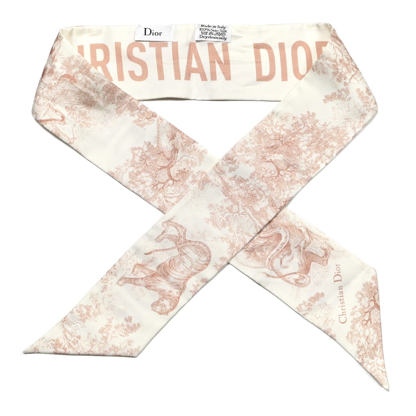 Silk ABCDior D Danse Mitzah Scarf Pink