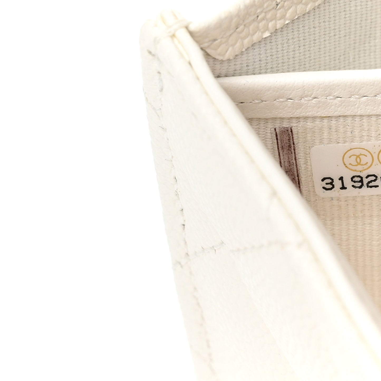 Caviar Quilted Large Flap Wallet White