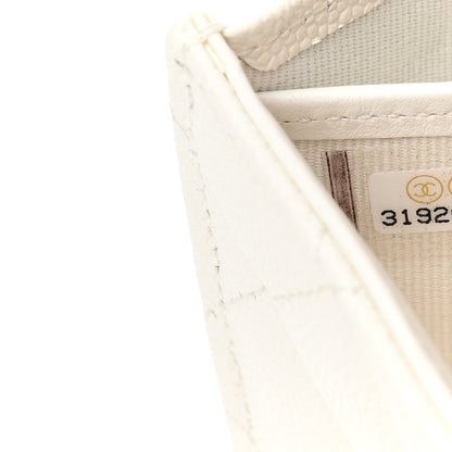 Chanel Caviar Quilted Large Flap Wallet White 8 of 9
