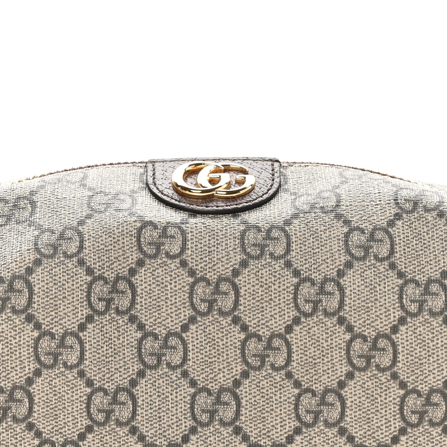 Gucci Soft GG Supreme Monogram Calfskin Medium Ophidia Cosmetic Case Beige Ebony New Acero 8 of 10