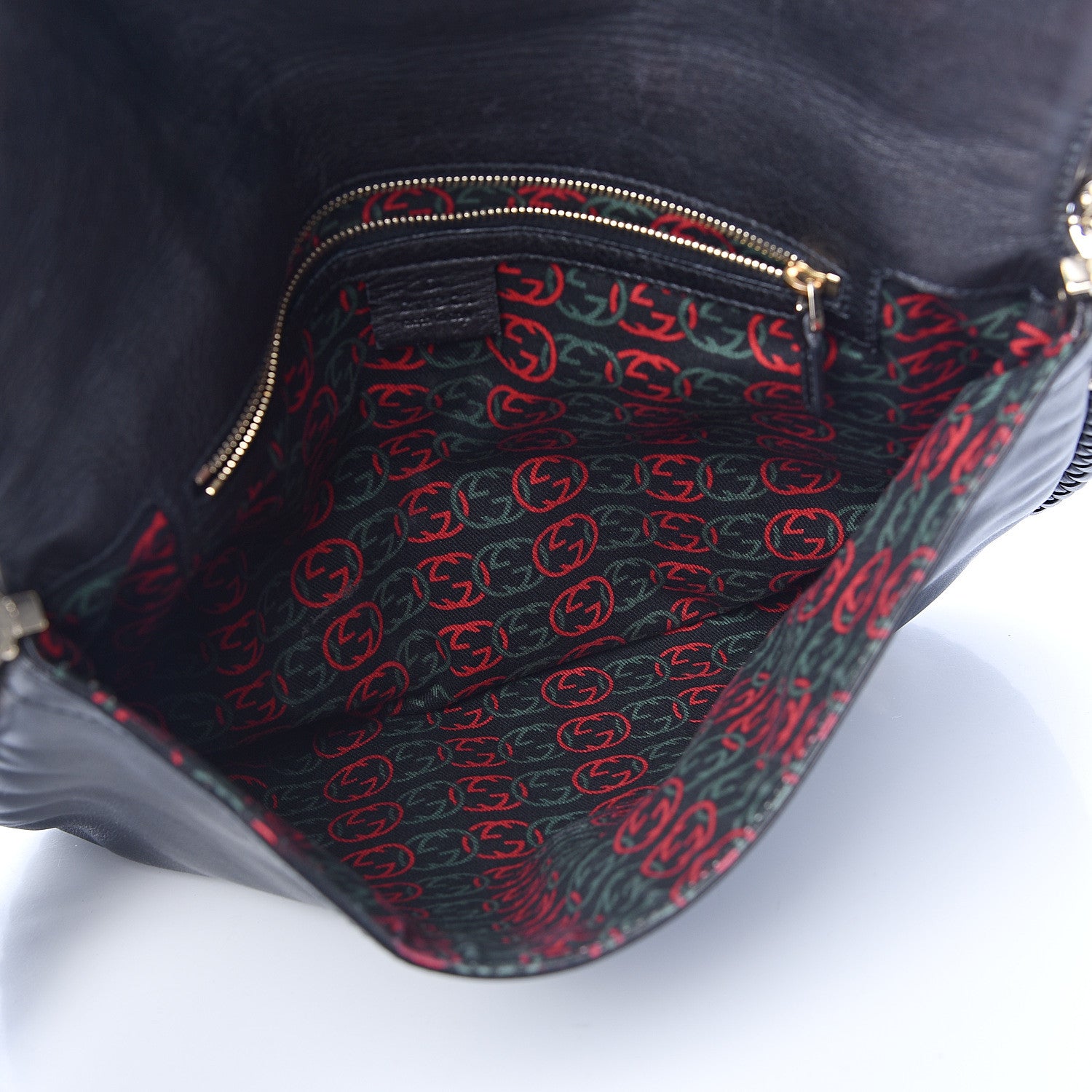 Gucci Calfskin Medium Britt Tassel Shoulder Bag Black 5 of 15