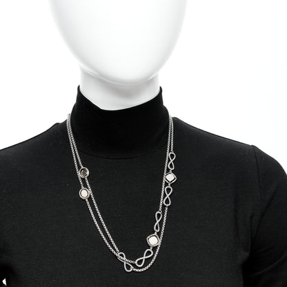 David Yurman Sterling Silver Citrine Infinity Necklace 2 of 5