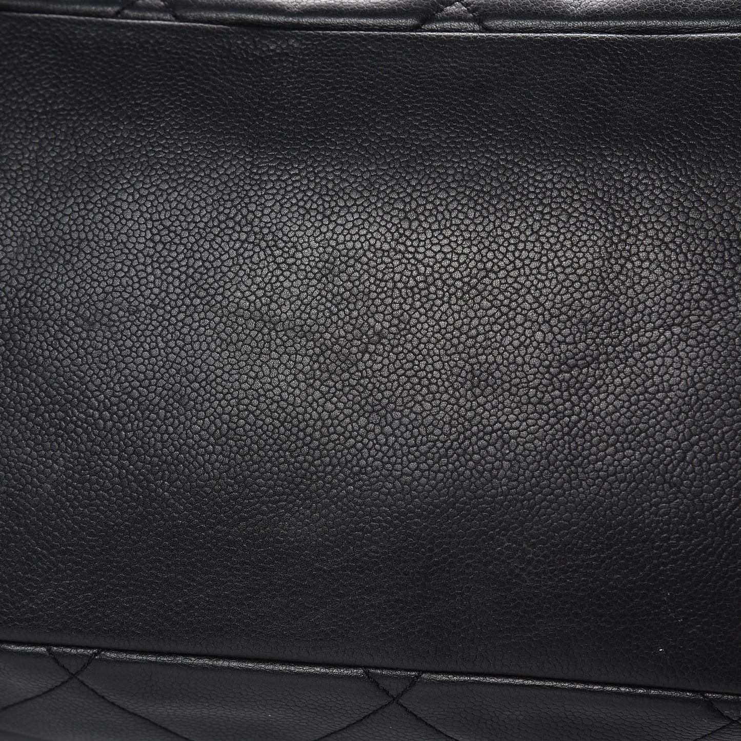 Soft Caviar Quilted Large Timeless Tote Black