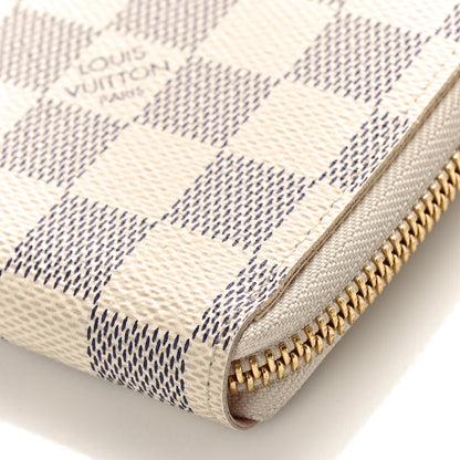 Louis Vuitton Damier Azur Clemence Wallet Rose Ballerine 8 of 8