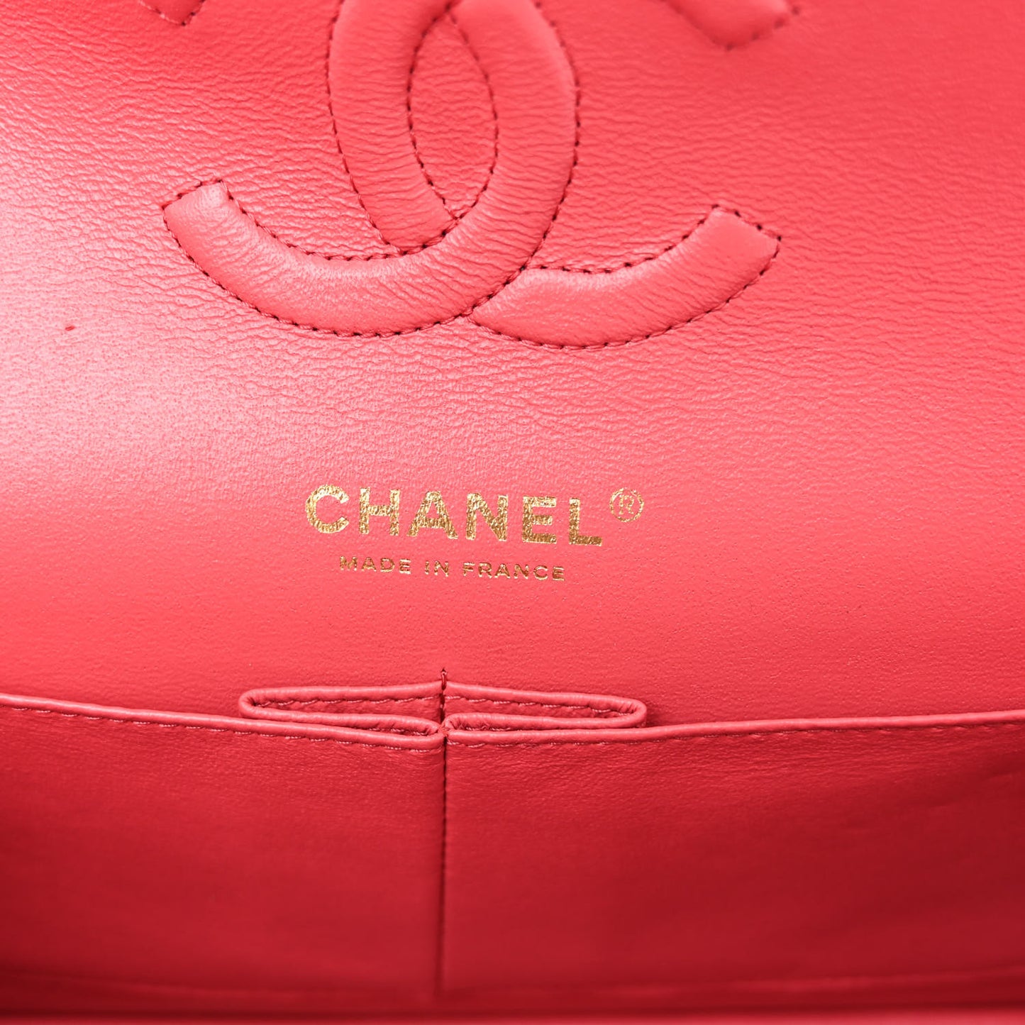 Caviar Quilted Medium Double Flap Pink