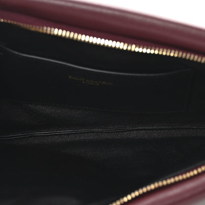 Saint Laurent Lambskin Long Calypso Pouch Rouge Merlot 5 of 7