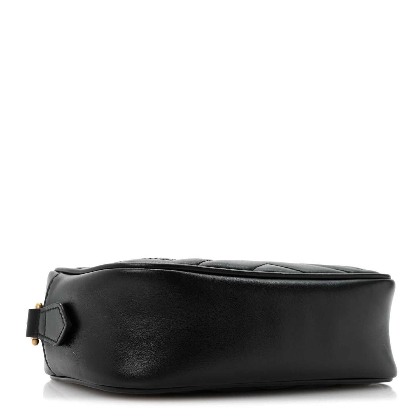 Calfskin Matelasse Mini GG Marmont Chain Shoulder Bag Black