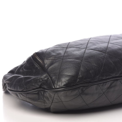 Chanel Calfskin Coco Pleats Hobo Black 5 of 10