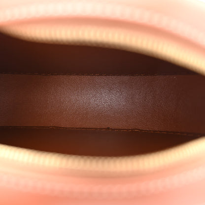 Celine Smooth Calfskin Houndstooth Cuir Small Triomphe Oval Purse Crossbody Tan 5 of 10