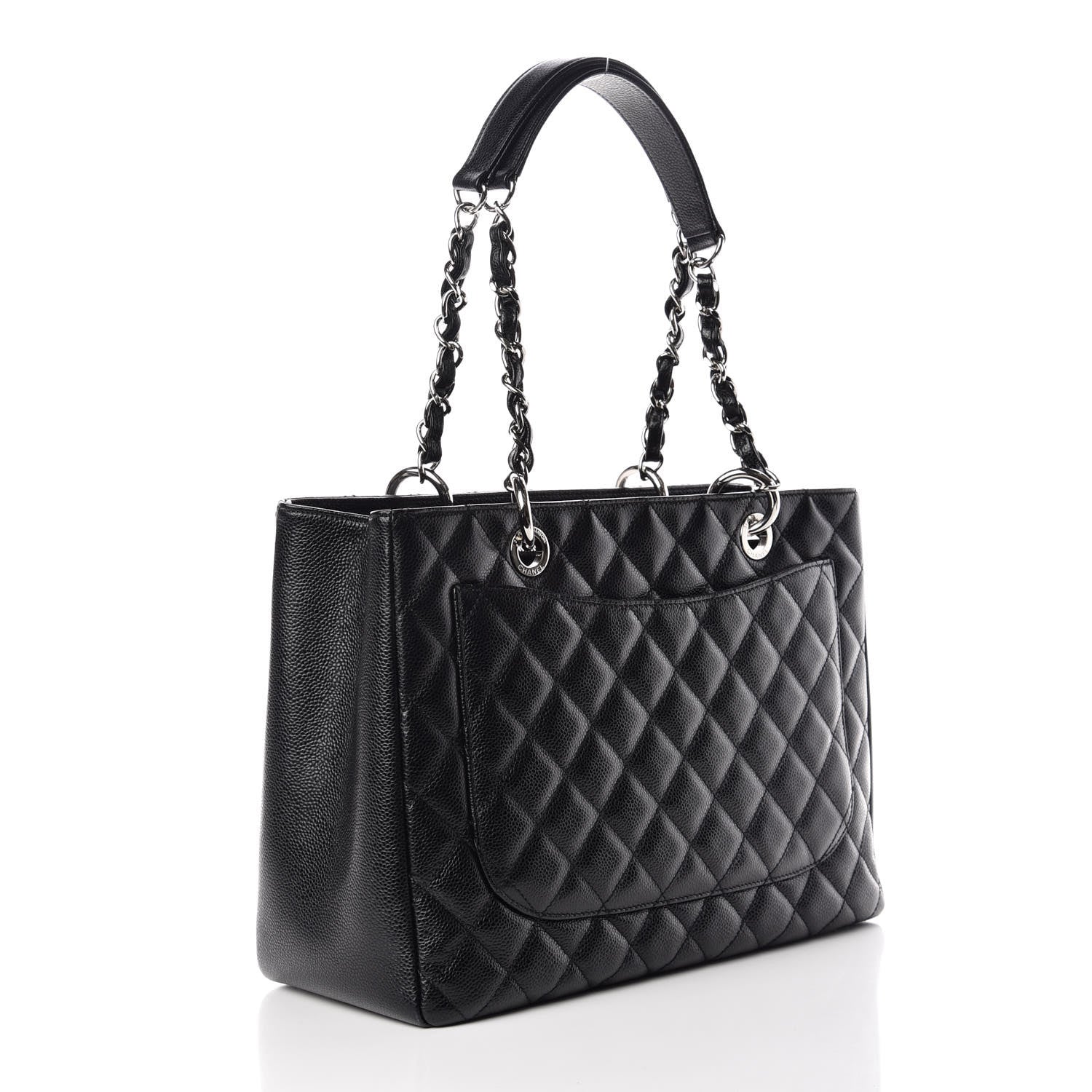 Chanel Caviar Quilted Grand Shopping Tote GST Black 3 of 11