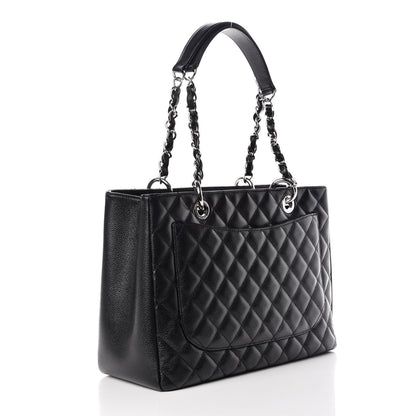 Chanel Caviar Quilted Grand Shopping Tote GST Black 3 of 11