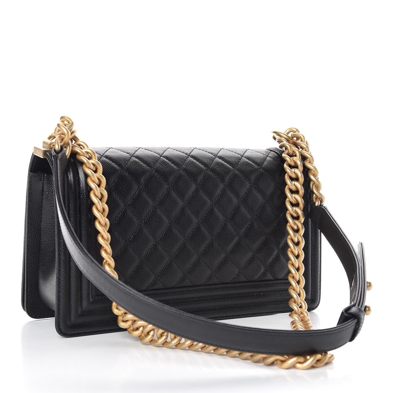 Chanel Caviar Quilted Medium Boy Flap Black 3 of 11