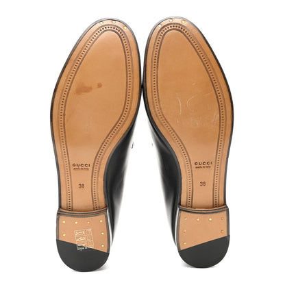 Gucci Calfskin Womens Jordaan Loafers 38 Black 5 of 12