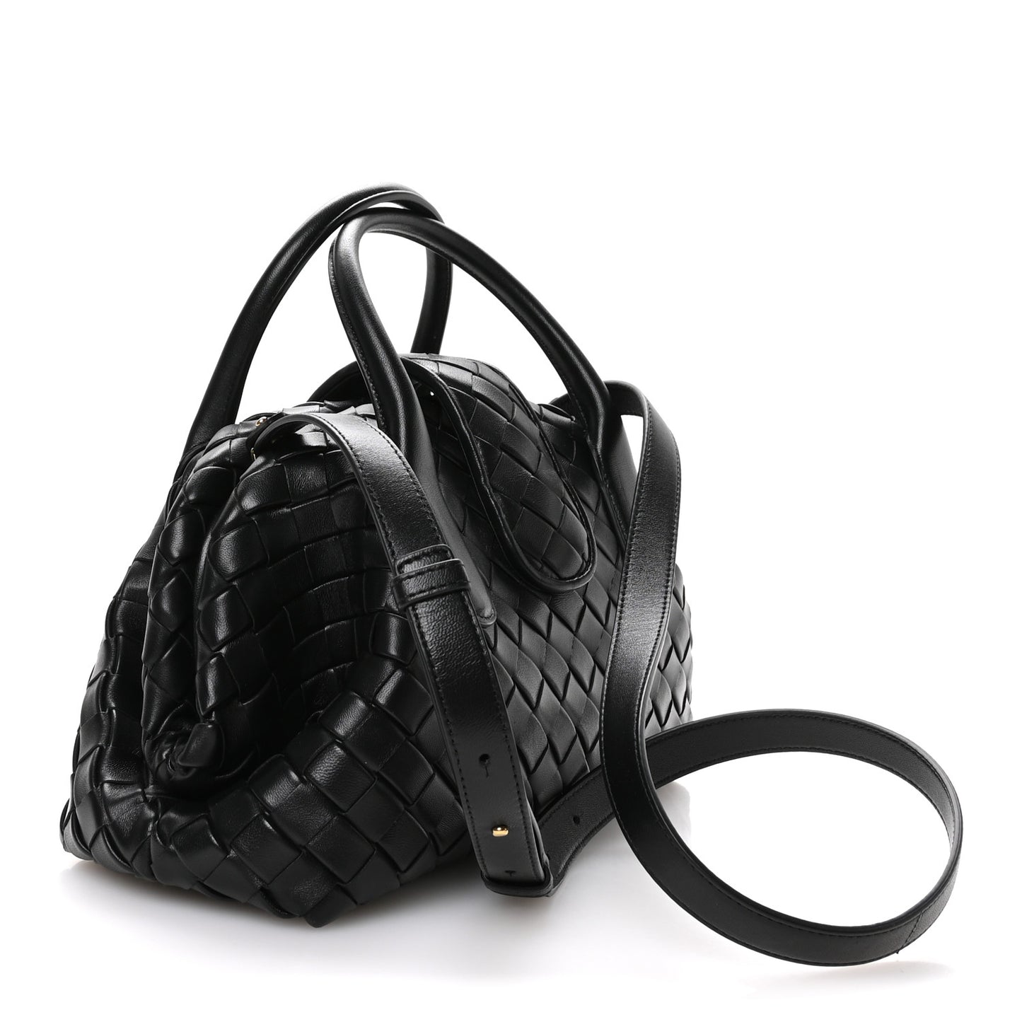 Nappa Intrecciato Teen The Lauren 1980 Bauletto Black