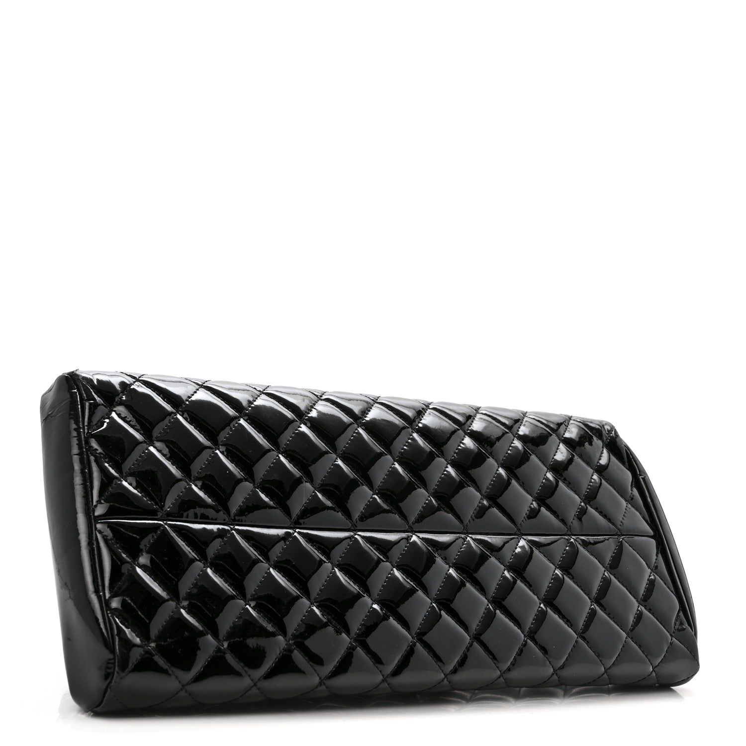 Chanel Patent Quilted Medium Just Mademoiselle Black 4 of 16