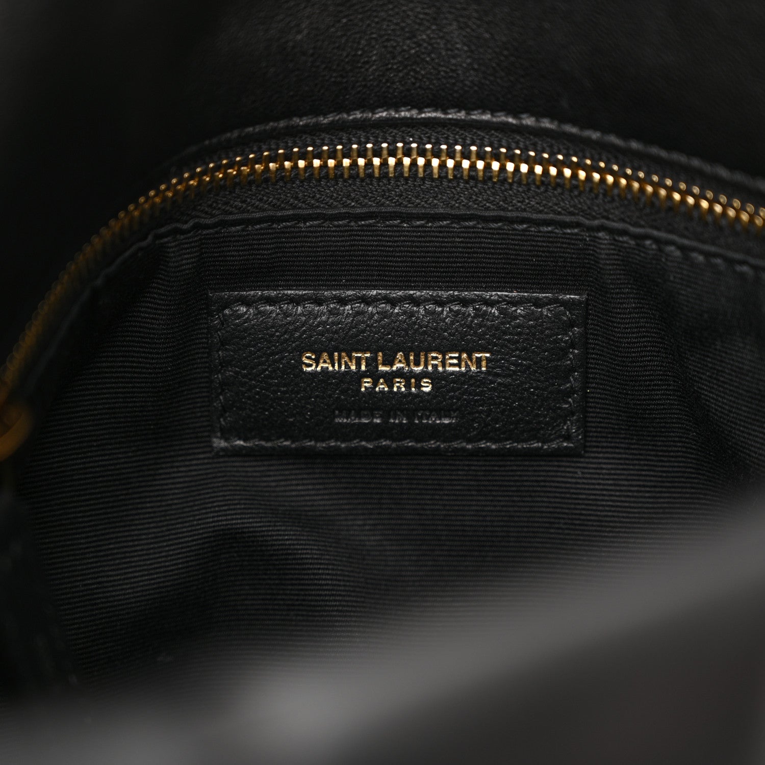 Saint Laurent Lambskin Quilted Small Loulou Puffer Monogram Chain Satchel Black 6 of 11