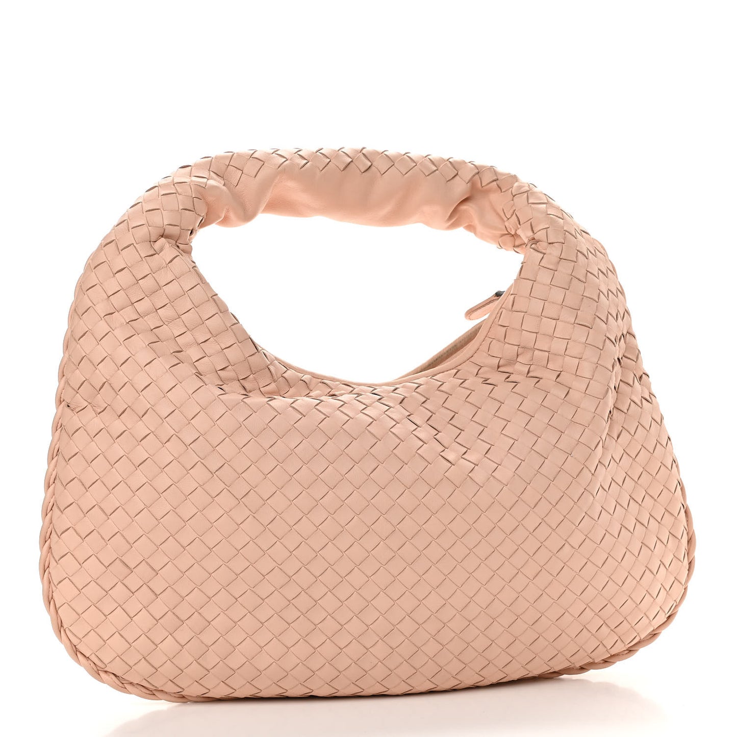 Nappa Intrecciato Medium Veneta Hobo Flamingo