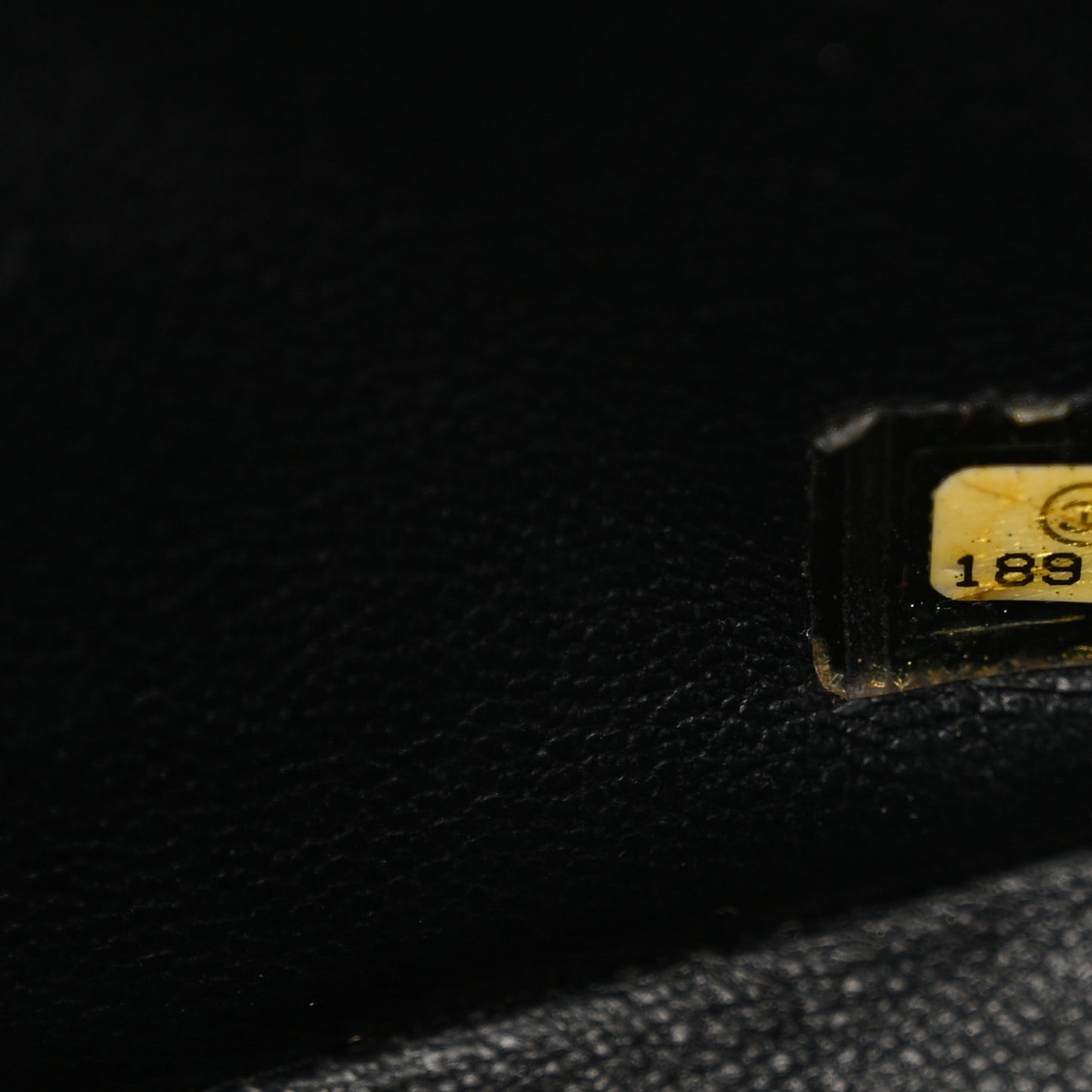 Lambskin Quilted Mini Square Flap Black