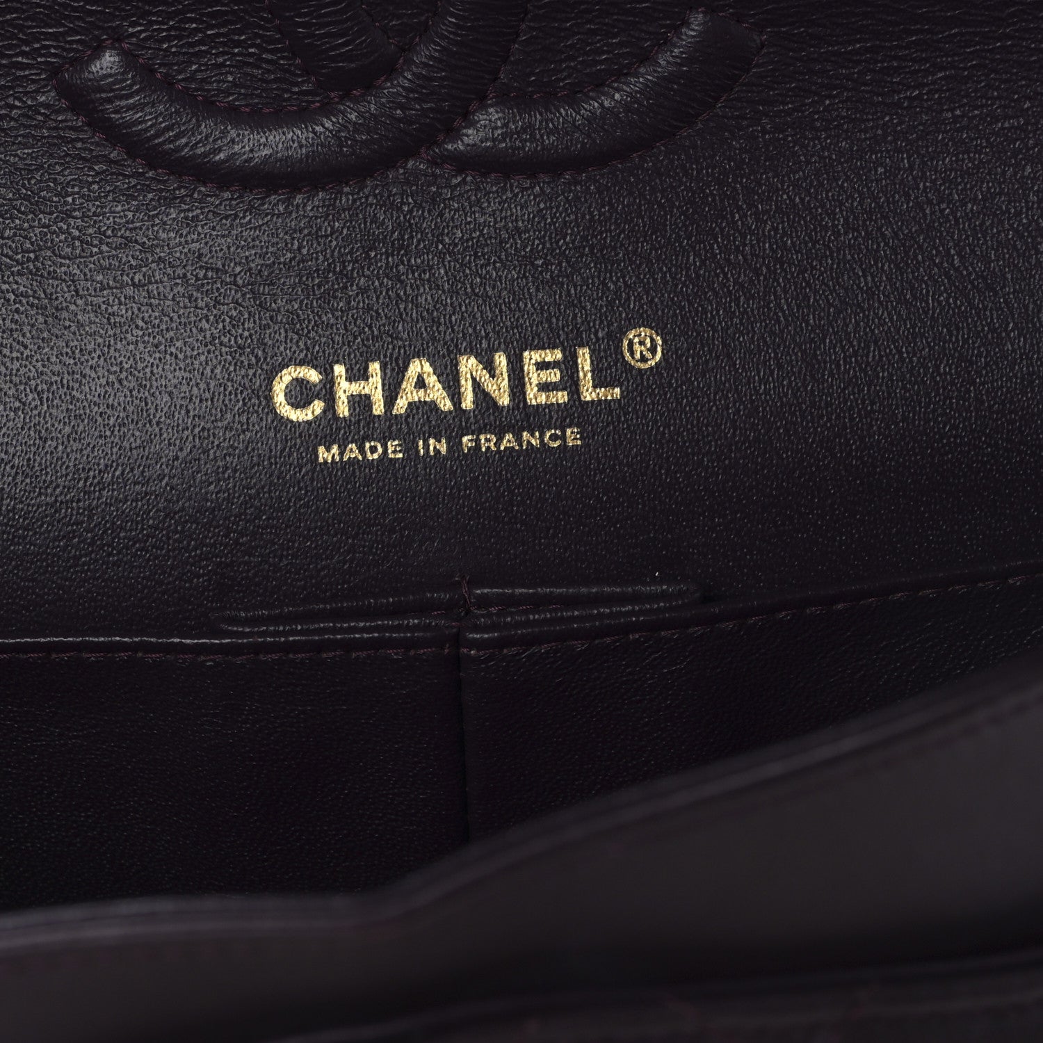 Chanel Lambskin Quilted Medium Double Flap Dark Purple 6 of 9