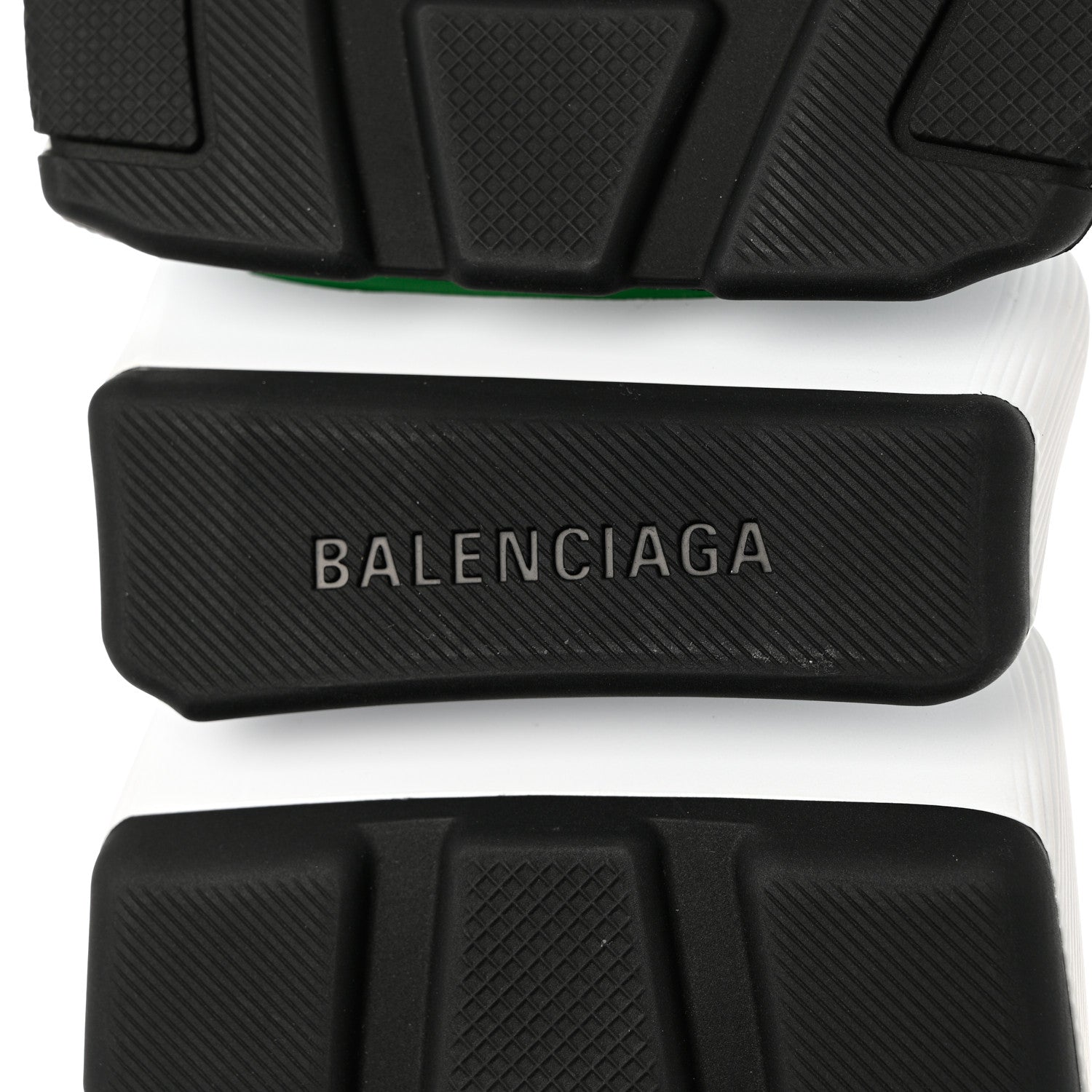 Balenciaga Technical 3D Recycled Knit Bi-Color Sole Mens Speed 2.0 Sneakers 45 Green 8 of 9