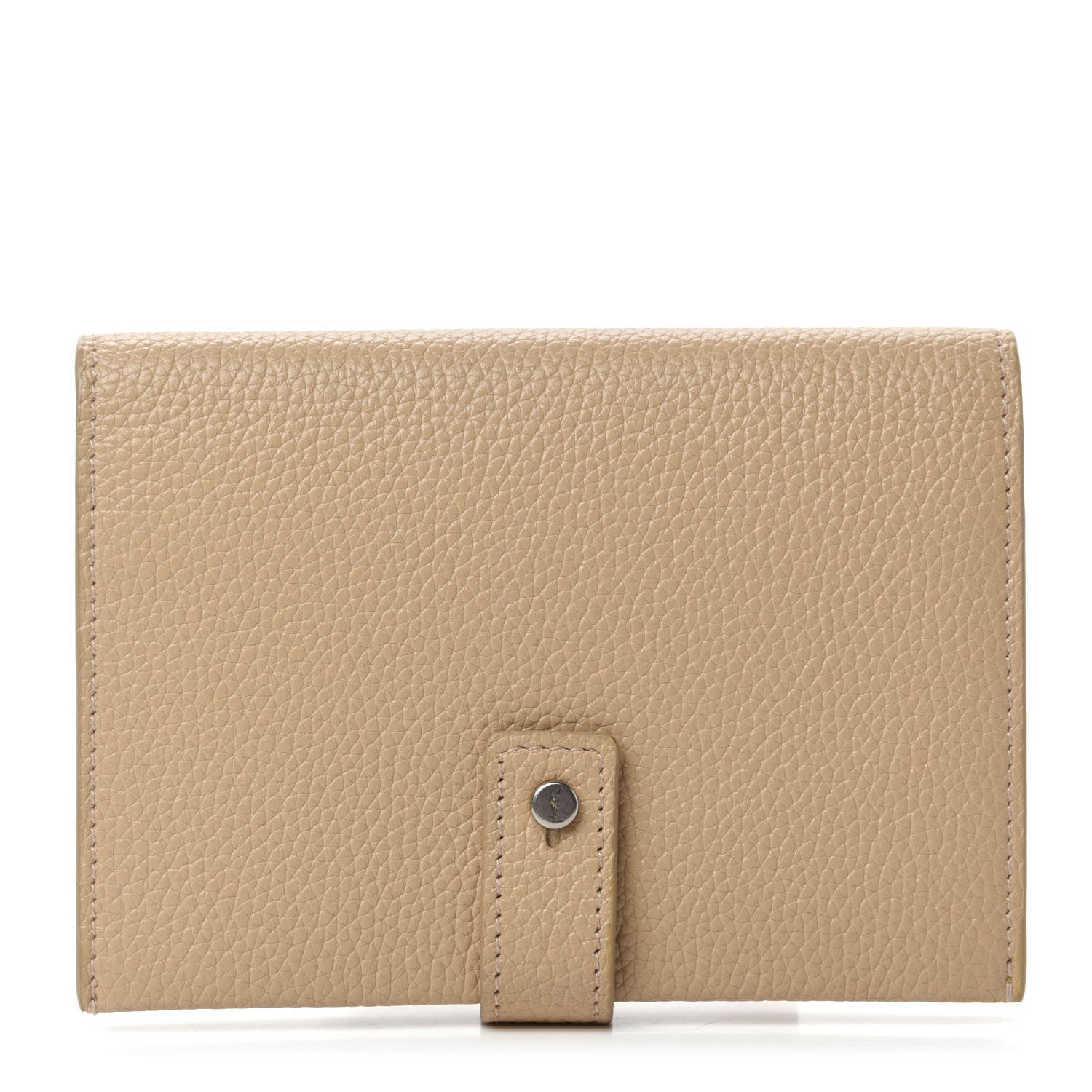 Saint Laurent Grained Calfskin Sac De Jour Compact Wallet Nude Powder 1 of 7