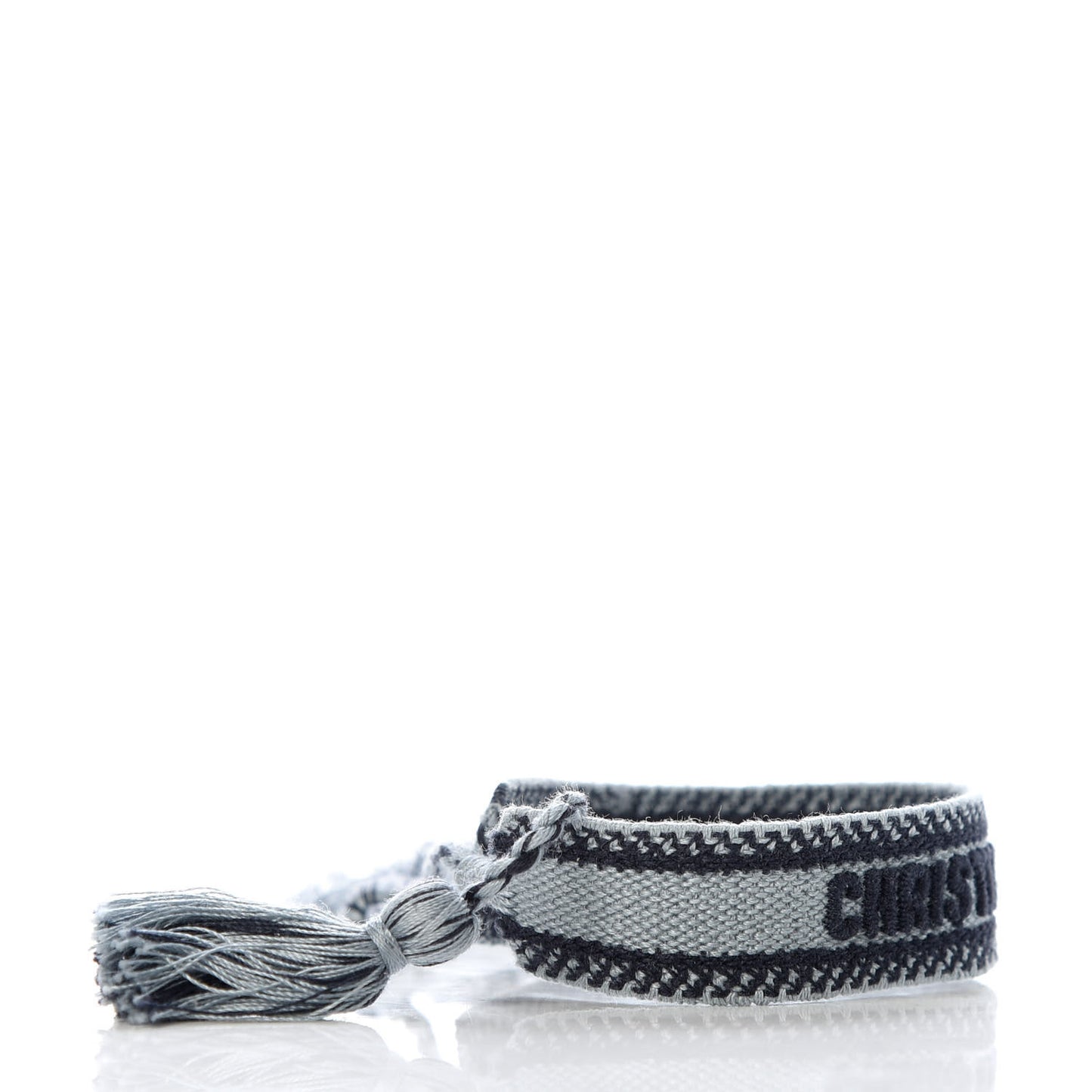 Woven Cotton J'Adior Friendship Bracelet Gray