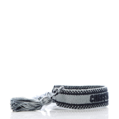 Christian Dior Woven Cotton J'Adior Friendship Bracelet Gray 4 of 4