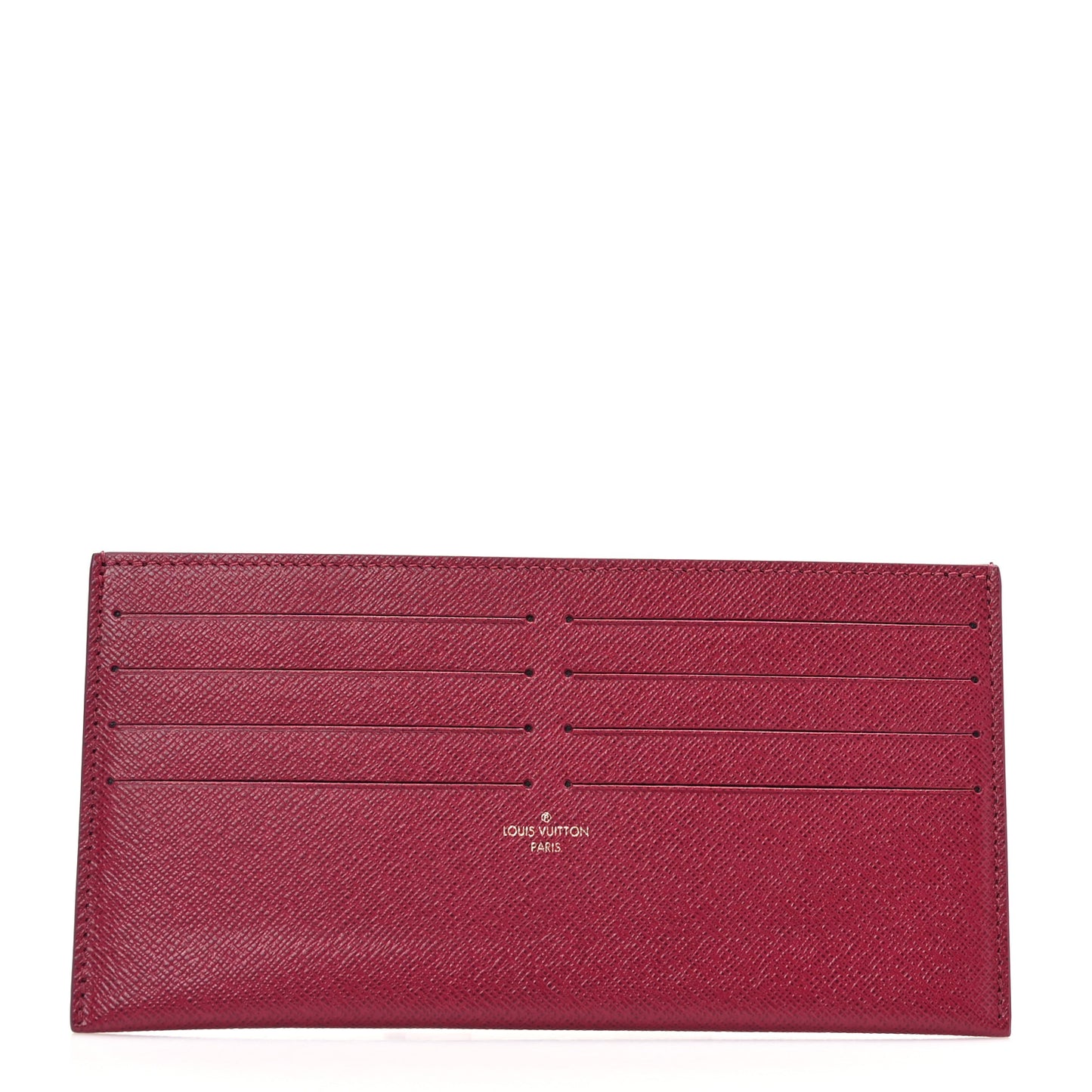Calfskin Felicie Card Holder Insert Fuchsia