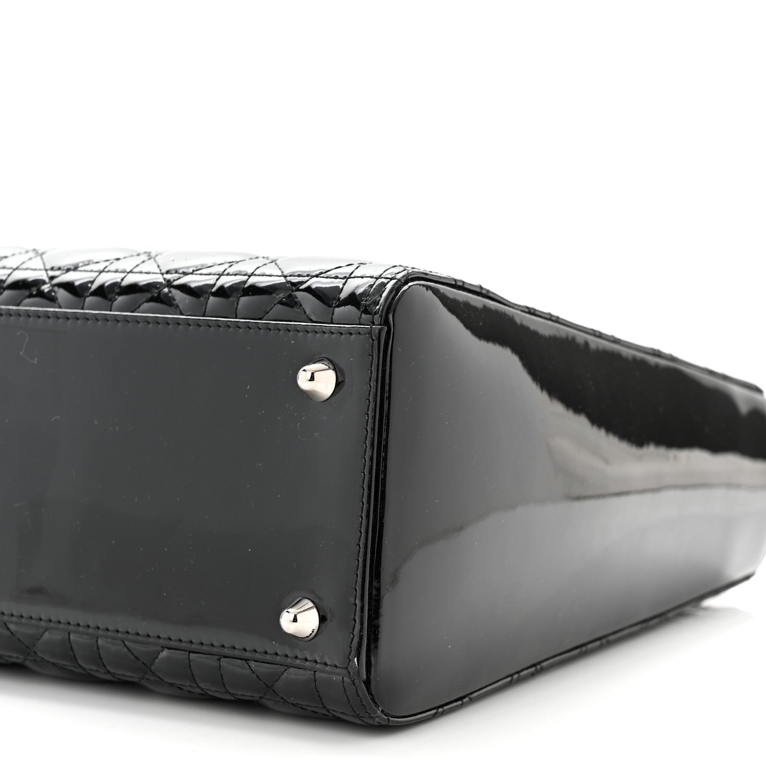 Christian Dior Patent Cannage Large Lady Dior Black 10 of 10