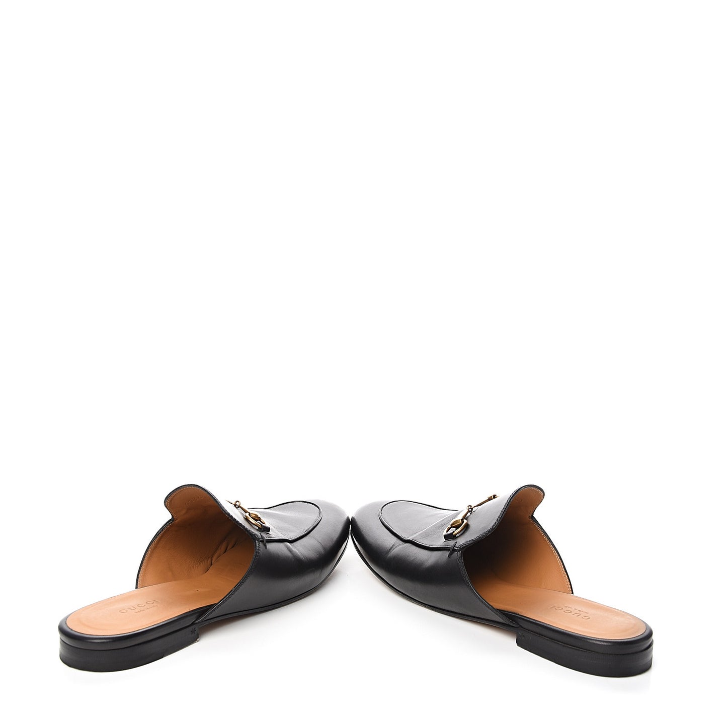 Calfskin Womens Princetown Slippers 41 Black