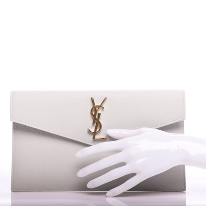 Saint Laurent Grain De Poudre Uptown Pouch Crema Soft 2 of 7