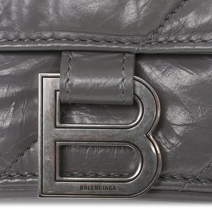 Balenciaga Crushed Calfskin Quilted Medium Crush Chain Bag Dark Grey 11 of 13