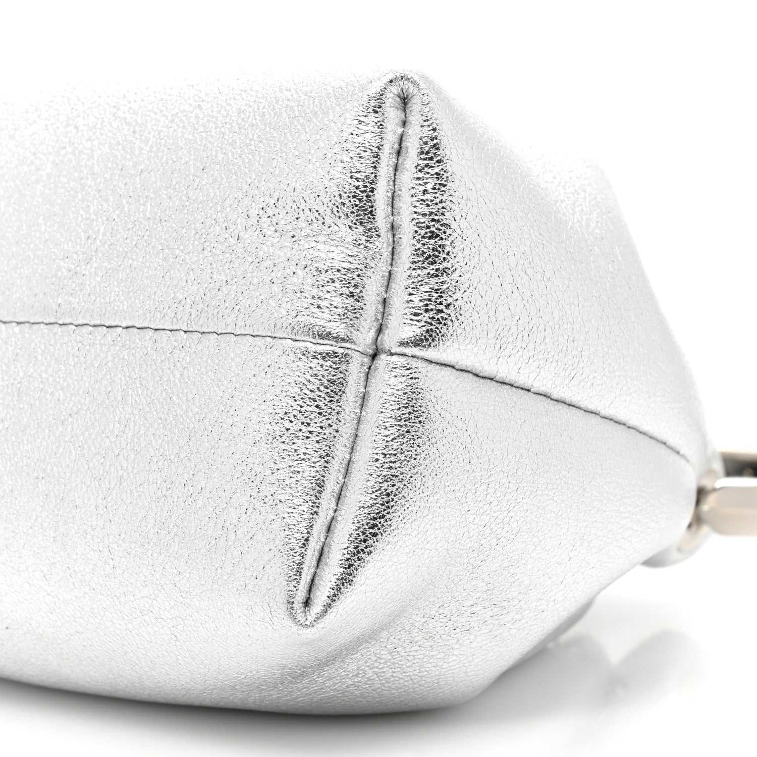 Jimmy Choo Metallic Lambskin Micro Bon Bon Bag Silver 7 of 8