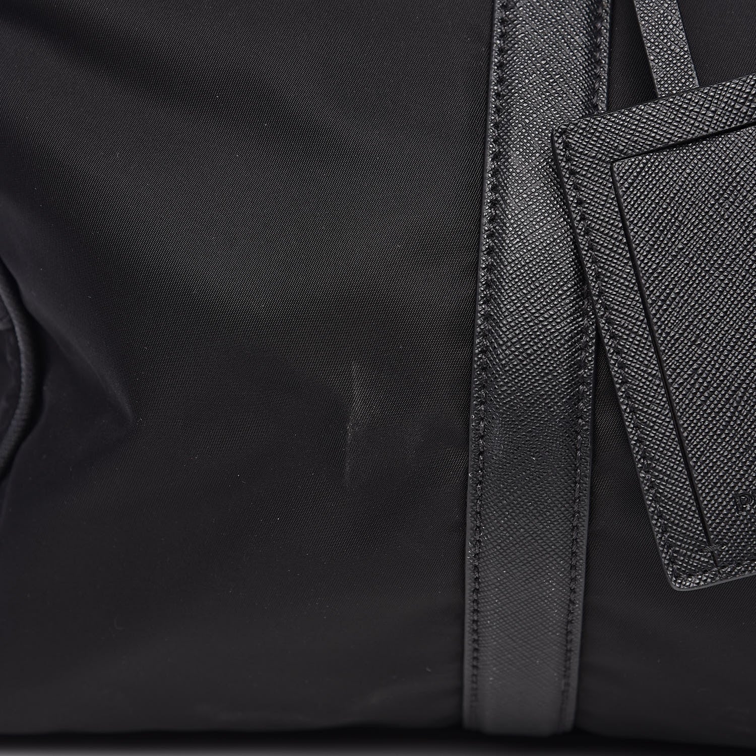 Prada Tessuto Nylon Saffiano Viaggio Duffle Black 13 of 13