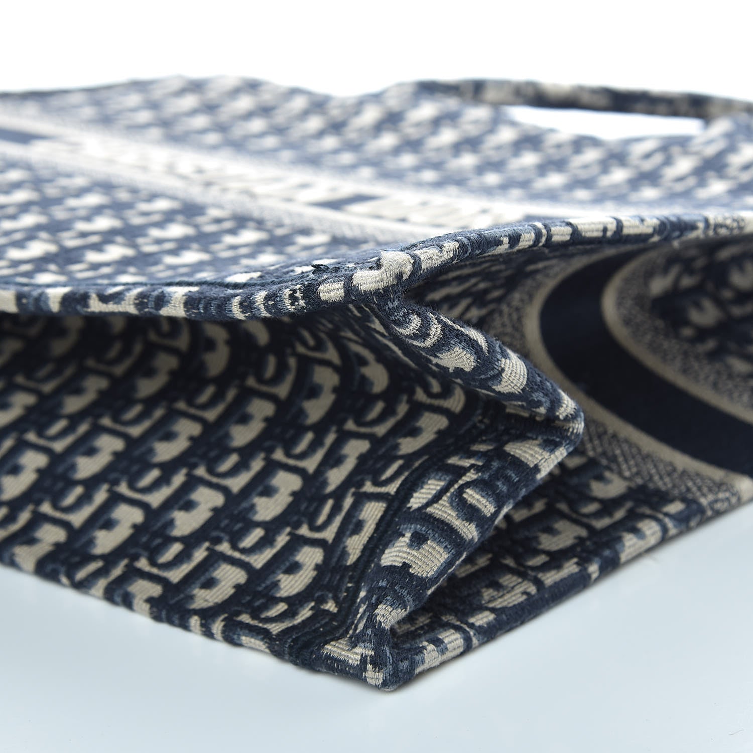 Christian Dior Oblique Book Tote Blue Multicolor 7 of 9