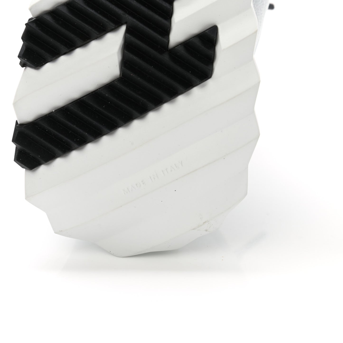 Goatskin Suede Goatskin Bouncing Sneakers 37 White Black