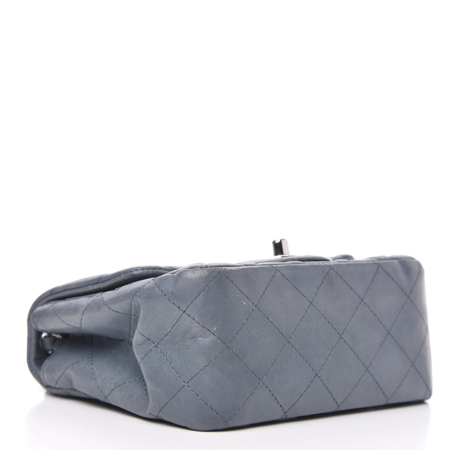 Lambskin Quilted Mini Square Flap Blue