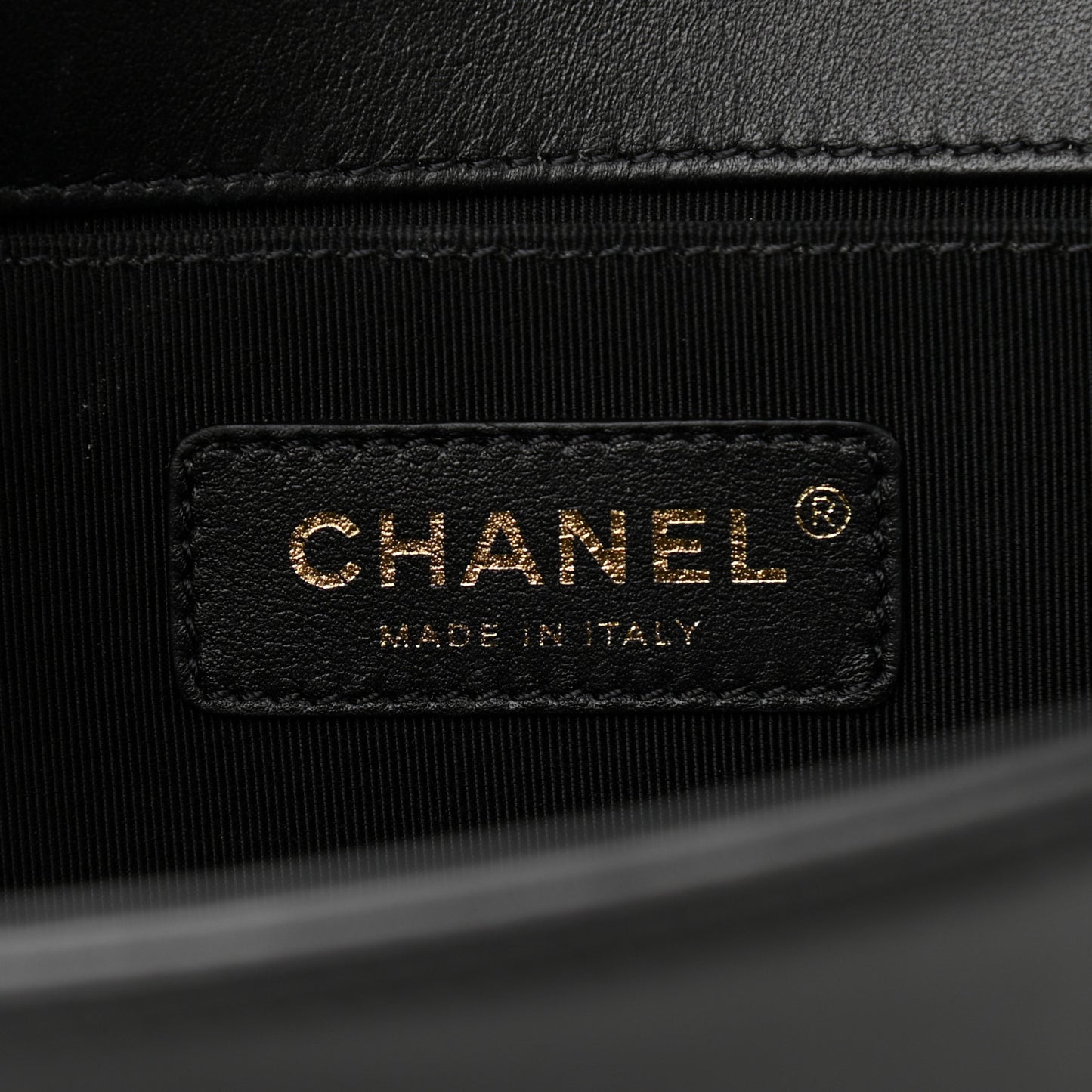 Lambskin Quilted Medium Boy Flap Black
