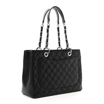 Chanel Caviar Quilted Grand Shopping Tote GST Black 3 of 10