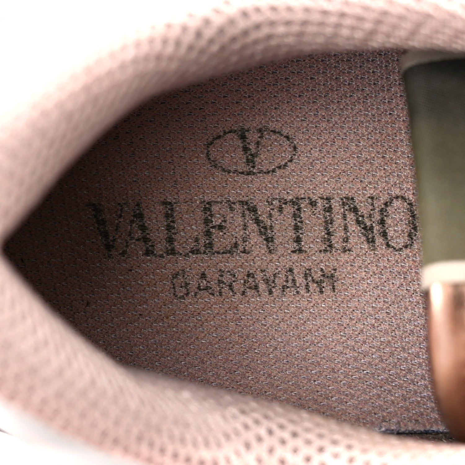 Valentino Garavani Metallic Nappa Suede Camouflage Womens Rockrunner Sneakers 37 Multicolor 7 of 8