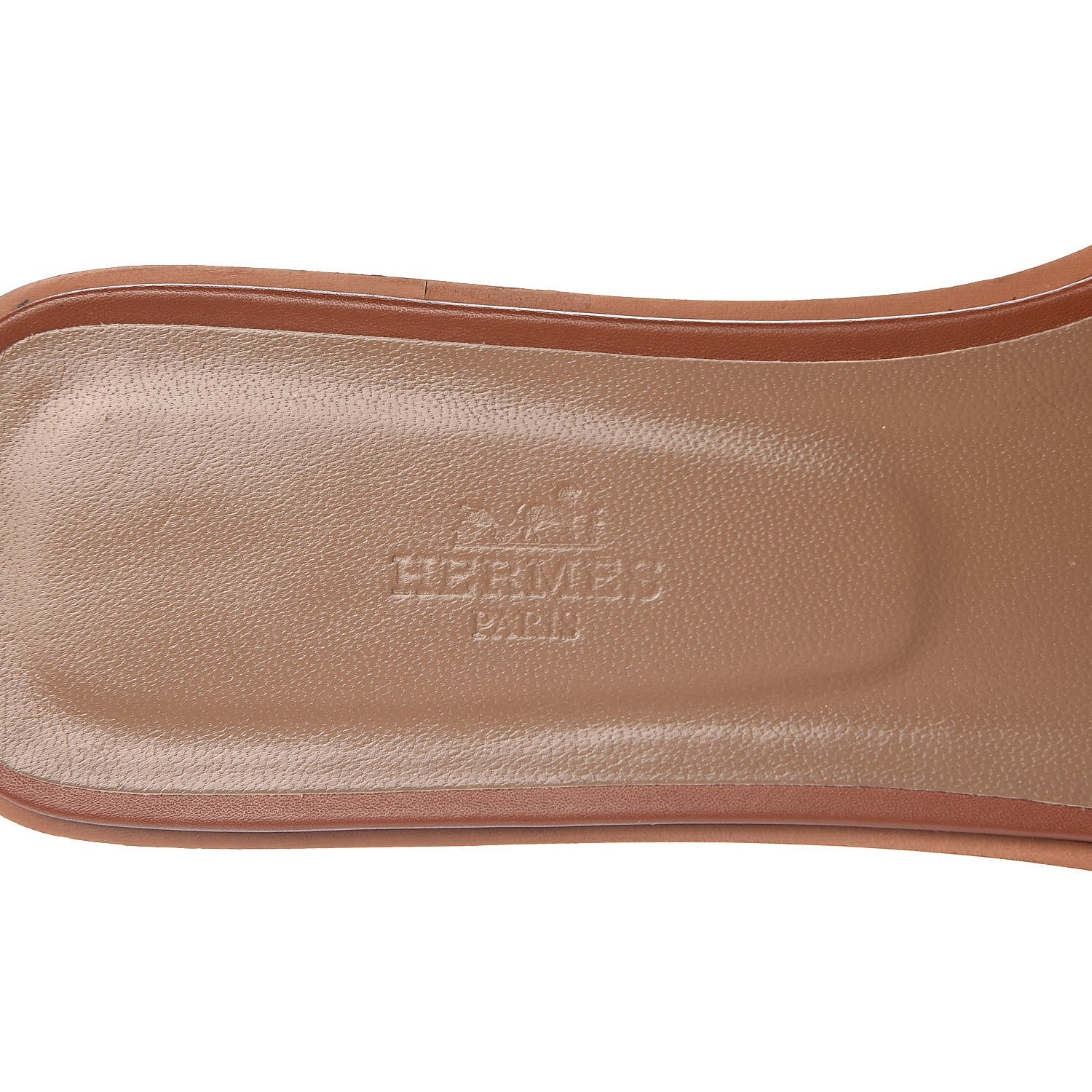 Hermes Box Calfskin Oran Sandals 41 Gold 6 of 11