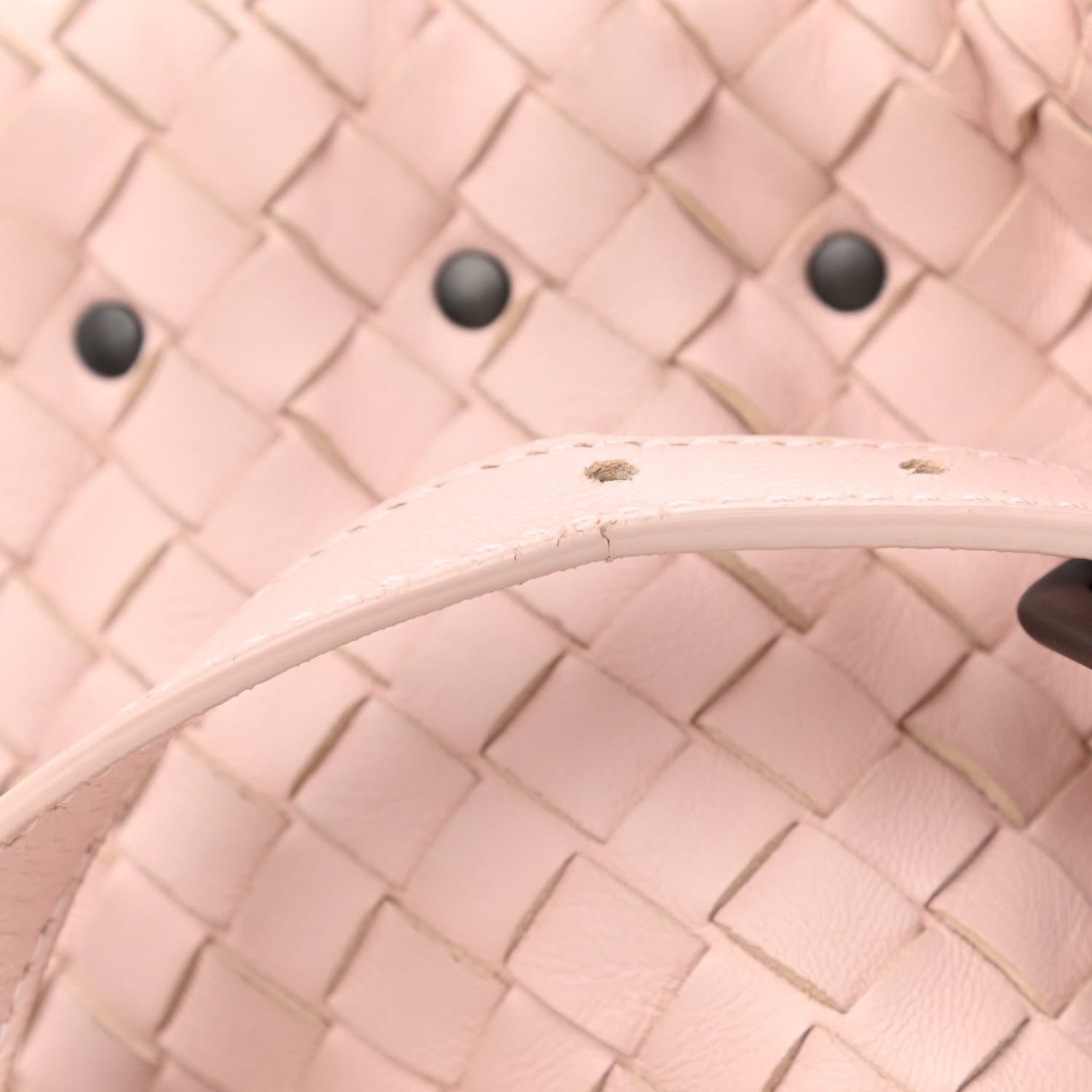 Bottega Veneta Nappa Intrecciato Drawstring Tassel Bucket Pink 23 of 23