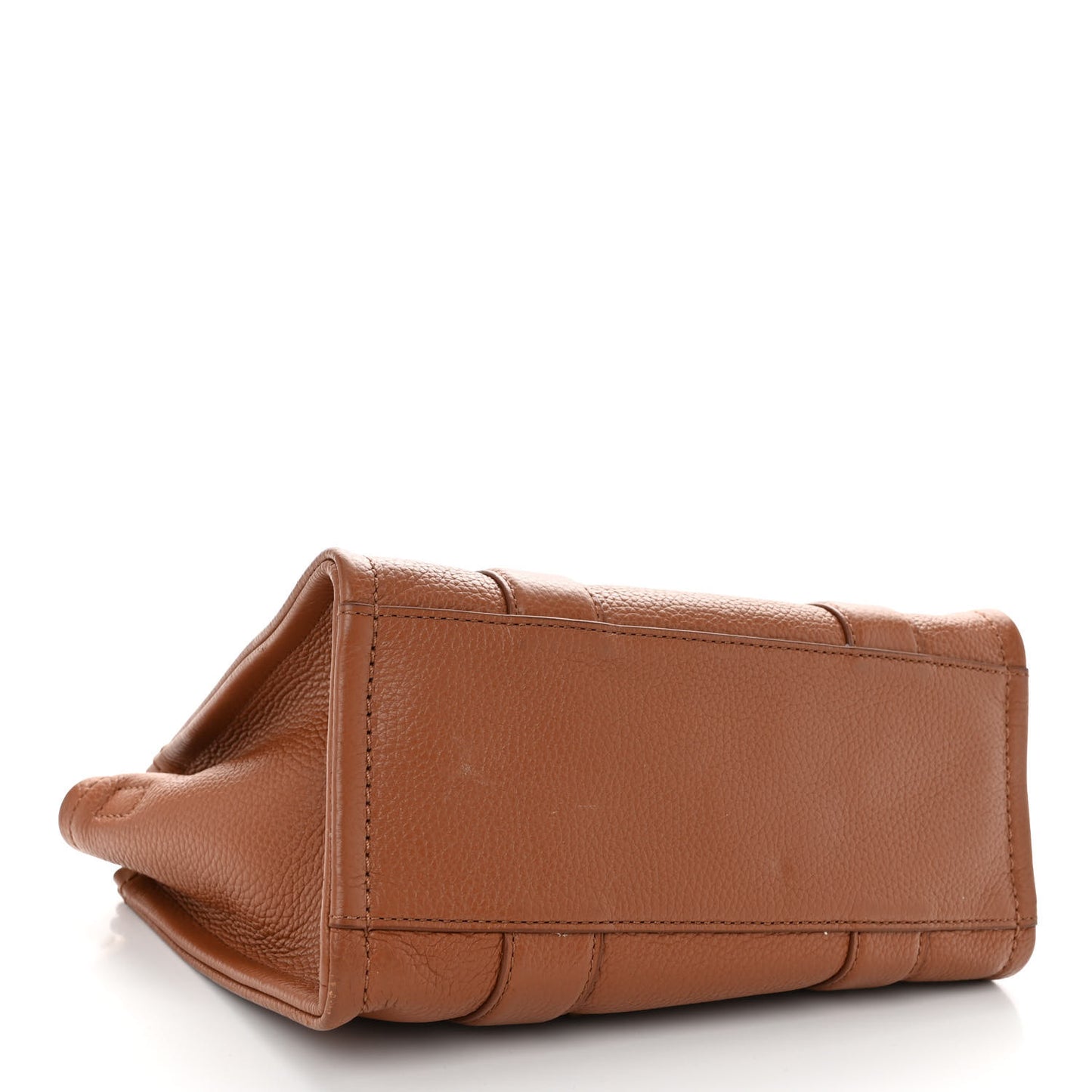 Grained Calfskin Mini The Tote Bag Argan Oil