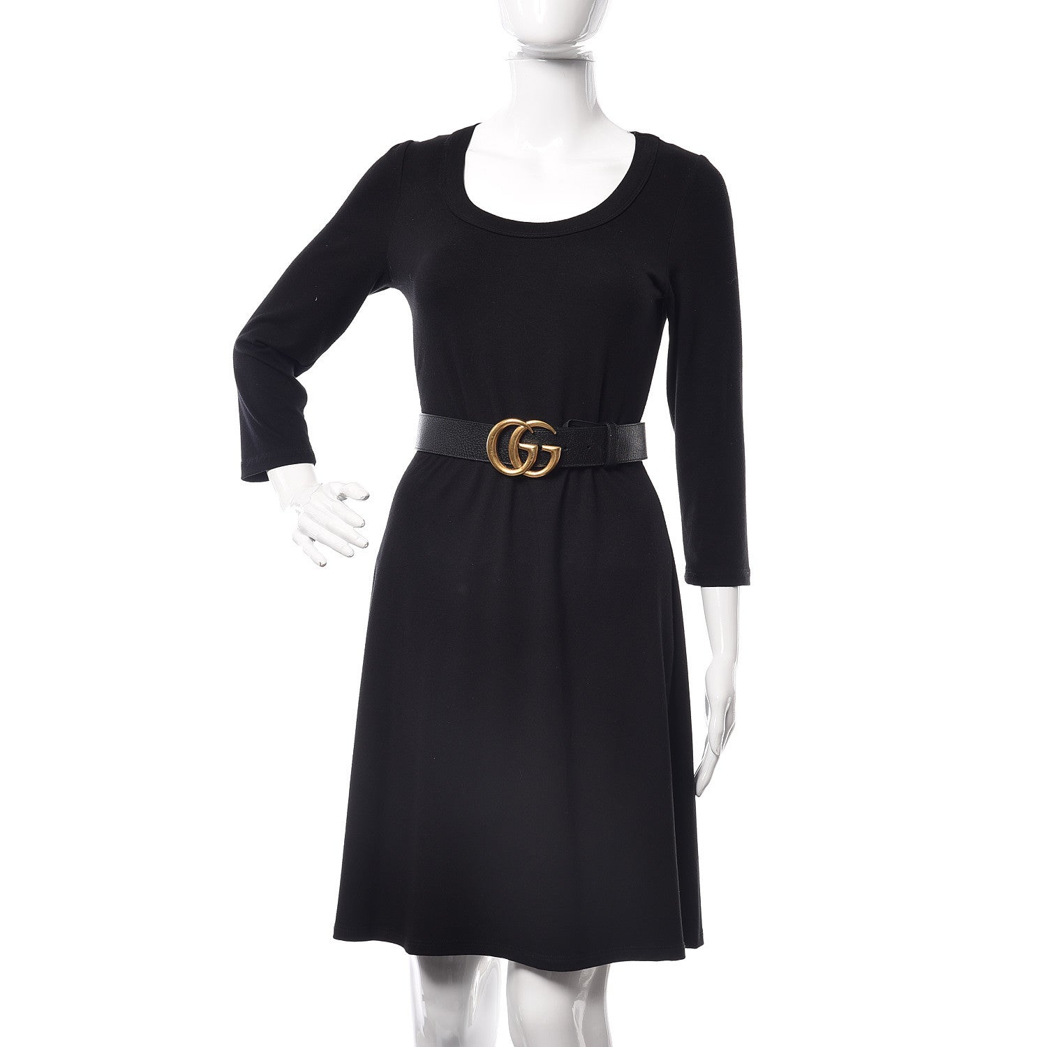 Gucci Textured Calfskin Double G 40mm Belt 85 34 Black 2 of 6