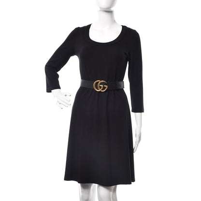 Gucci Textured Calfskin Double G 40mm Belt 85 34 Black 2 of 6