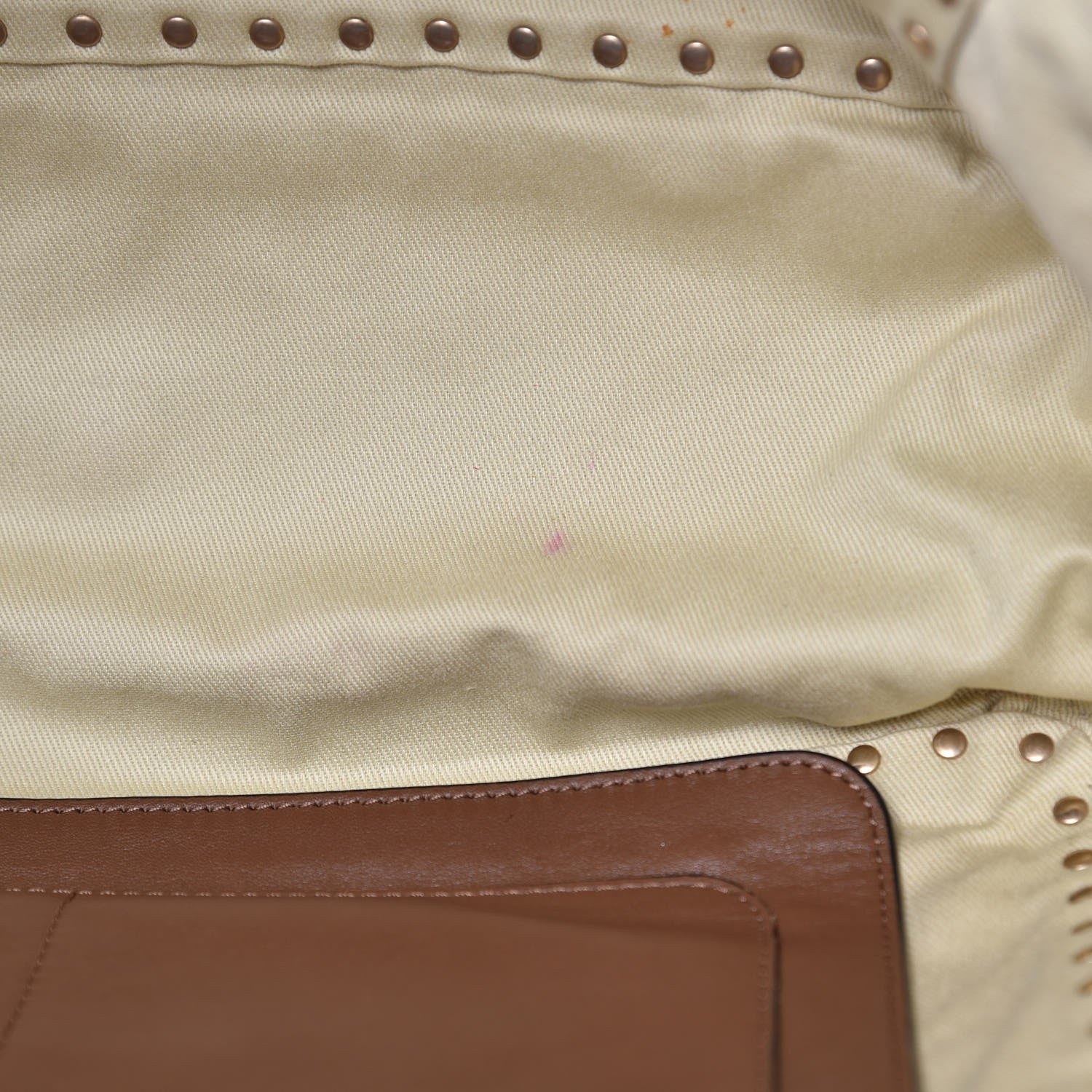 Valentino Garavani Vitello Medium Rockstud Tote Dark Noisette 7 of 12